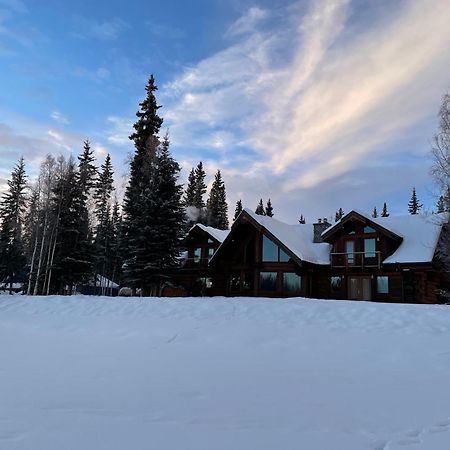 Lakefront Luxury Log Home With Spa & Aurora Views North Pole Eksteriør bilde